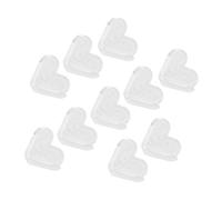 TOBBOMEY 10 pezzi Protezioni Angoli Tavolo in Silicone Trasparente Paraspigoli Antiurto per Mobili e Pareti Copri Angoli per Casa e Ufficio Protezione Spigoli per Tavoli e Armadi Design