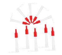TOBBOMEY 10 Punte Per Applicatori Di Sigillante in Abs Con Tappo Rosso, Ugelli Per Calafataggio Riutilizzabili Per Lavori Di Ristrutturazione e Finitura Professionale