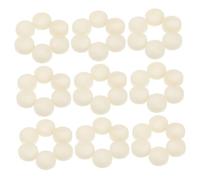 TOBBOMEY 100 Pezzi Ganci in Plastica Rotondi per Mensole e Supporti Nascosti per Specchi Cornici e Sculture Leggeri e Compatti per Uso Domestico e Ufficio