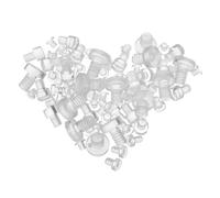 TOBBOMEY 100 Pezzi Protettori Angolari Trasparenti per Mobili Tampone Ammortizzatore per Sportelli Armadio Paracolpi per Cucina e Ufficio Pad Anticollisione per Tavoli e Facili da