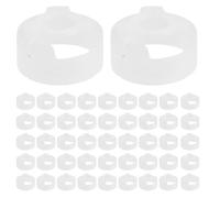 TOBBOMEY 100 tappi per fiale con sigillo a strappo - Coperchio antipolvere per bottiglie per laboratorio e conservazione di cosmetici - Tappi protettivi a tenuta stagna per flaconi di campioni e fiale