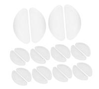 TOBBOMEY 10paia Cuscinetti Nasali Silicone Morbido Antiscivolo Supporti Per Occhiali Shaped Comfort e Stile Per Uso Quotidiano Facile Installazione e Sostituzione Dei Cuscinetti Per