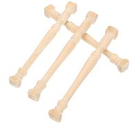 TOBBOMEY 12, Mini Colonne Decorative per Micro Scene Fai da Te, Accessori per Mini Casa in Legno Adatti a Decorazioni Dettagliate