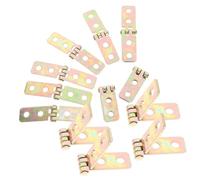 TOBBOMEY 12 pezzi Cerniere Piccole in Ferro Antiruggine Cerniera Lunga per Mobili e Porte in Legno Accessori Te per Armadi e Scatole