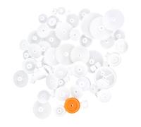 TOBBOMEY 128 Kit Plastica per Motori con Tipi Unici ad Precisione per Progetti da Te Meccanici Inclusi Worm Gear e Pulegge Riduzione Rumore e Assemblaggio