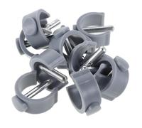 TOBBOMEY 12pezzi Morsetto Forma c Clip Per Bastoni Passeggio Ricambio Per Blocchi Perno Supporto Per Bastone Passeggio Compatibile Vari Modelli Bastoni e Bastoncini Trekking