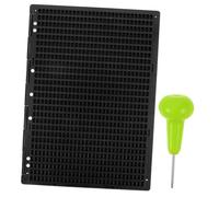 TOBBOMEY 1set Lavagna Braille Con Punteruolo Per Non Vedenti Kit Portatile Per Scrittura Braille Apprendimento