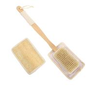 TOBBOMEY 1set Spazzole Esfolianti Per Schiena Bagno Lungo Scrub Naturale Luffa Accessorio Portatile Per Doccia e Del Corpo Confezione Trasparente