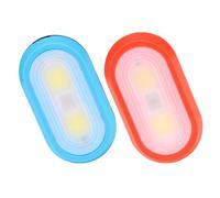 TOBBOMEY 2 Lampada LED Clip da e Blu Sicurezza Fitness Portatile per Running Camminata Escursionismo e Bici e Resistente Batteria