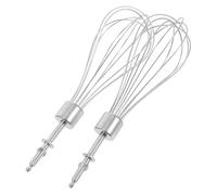 TOBBOMEY 2 pezzi Accessori elettrici in acciaio resistente per mini trapano a mano per sbattitore manuale piatte per uova e panna miscelatore portatile per cucina 2 pezzi