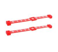 TOBBOMEY 2 pezzi Contatore Punteggio Biliardino Rosso Indicatore Numerico per Tavolo da Calcio Balilla Accessorio Resistente e Facile da Usare per Giochi da Tavolo
