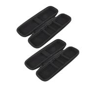 TOBBOMEY 2 pezzi Custodia Spazzolino Elettrico da Viaggio Rigida EVA con Tasca Rete Nero Piccolo Protettiva e Durevole per Trasporto Quotidiano e Business