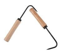 TOBBOMEY 2 Pezzi Estirpatore Manuale Manganese con Legno da Attrezzo Leggero per Giardinaggio e Rimozione per Scavare e Dissodare Colore Colore