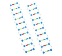 TOBBOMEY 2 pezzi Kit Didattico Dna Doppia Spirale Struttura Assemblabile per Insegnamento Genetica Strumento Educativo per Concetti di Biologia e Laboratorio Scienze