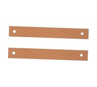 TOBBOMEY 2 Pezzi Pastiglie Freno per Bicicletta da Indoor in Similpelle Accessori Ricambio per Bicicletta Fitness Riduzione Rumore Compatibili con Vari Modelli Marrone 2pcs