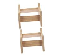 TOBBOMEY 2 Pezzi Stand per barile di vino scaffale per dispenser di bevande solo supporto per dispenser supporto distributore di bevande Water Dispenser Stand Wood Di legno Marrone chiaro