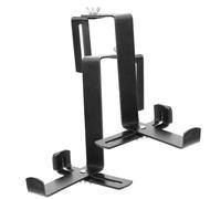 TOBBOMEY 2 Pezzi Supporto per Fioriera da Balcone in Metallo Resistente Ganci Regolabili per Piante Pesanti Portavasi Esterno con Design Curvo e Rifinitura Liscia per Appendi Vasi Lampade