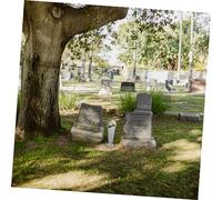 TOBBOMEY 2 pezzi Vasi da per Lapidi in Plastica con Base Portafiori Commemorativi per Cimitero e Decorazione Funeraria Contenitori Versatili per Freschi o Artificiali