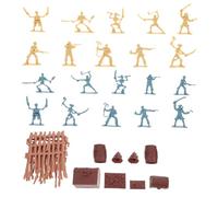 TOBBOMEY 2 set Soldatini Pirati e Cavalieri Medievali Modellini d Azione per Accessori Versatili per Gioco Educativo Sviluppo Abilità Manuali e Creatività Dimensioni Portatili per Giochi