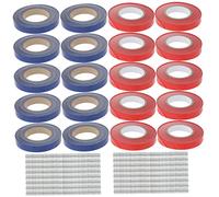 TOBBOMEY 20 Legatrice per Piante in PVC Resistente con Graffette Incluse Riutilizzabile per Fissaggio Forte e Flessibile Rami e in