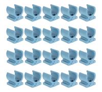 TOBBOMEY 20 Pezzi di Clip per Cuscino del Sedile del Water rialzato - Clip per Tubo di plastica per Hardware del Sedile del Water per Sedia a rotelle da 22 mm - Morsetto con Fibbia Fissa per Cuscino