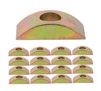 TOBBOMEY 20 pezzi Distanziatori Mezza Forma in Metallo per Mobili Connettori Robusti per Telai Letto Accessori Assemblaggio per Mobili Rondelle per Fissaggio