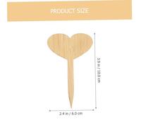 TOBBOMEY 20 pezzi Etichette per Piante in Legno con Design Marcatori Resistenti per Vasi e Facili da Scrivere e Inserire