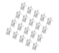 TOBBOMEY 20pezzi Ganci Per Ripiani Acciaio Inossidabile Supporti Per Frigorifero e Congelatore Facili Da Installare Resistente e Versatile Per Uso Commerciale e Industriale