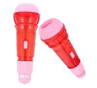TOBBOMEY 2pezzi Microfono Eco Per Ragazzo Ragazza Di Giocattolo Musicale Plastica Per Sviluppo Linguistico e Creatività Per Gioco Di Ruolo e Educazione Pre-scolastica