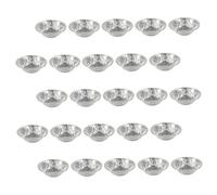 TOBBOMEY 300 pezzi Stampi Crostatine in Alluminio Usa e Getta Teglie da Forno Tart Rotonde per Dolci Muffin e Cupcake Resistente al Calore per Torte Cheesecake e Dessert