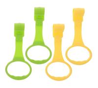 TOBBOMEY 4 pezzi Anelli per Lettino Ragazzo Ragazza Sicura Colori Giallo e Verde Supporto per Piedi e Aiuto al Cammino Giocattolo Educativo per Primi Passi e Sviluppo Cognitivo