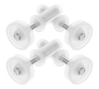 TOBBOMEY 4 pezzi Cerniere Bifold per Porte Soffietto Supporto Resistente per Doppie Pieghevoli Apertura e Stabile Ricambi per Porte Armadio Robuste e Funzionali