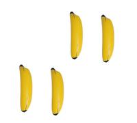 TOBBOMEY 4 pezzi Giocattoli Banana Gonfiabili in PVC Modelli Creativi Banana Realistici per Decorazioni Festa Scuola e Negozio Accessori Educativi