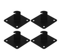 TOBBOMEY 4 Pezzi Staffe Supporto Mensola Tre Gambe in Metallo per Pannelli Griglia da Parete Reggimensole Muro per Ufficio Negozio e Magazzino Design Moderno e Montaggio Rapido