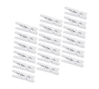 TOBBOMEY 400pezzi Mini Mollette in Bianco Piccole Clip per Appendere Foto Biglietti e Appunti Riutilizzabili per Esposizione Parete e Artigianali