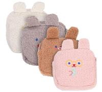 TOBBOMEY 4pezzi Borse Assorbenti Femminili Sacchetti Decorativi Per Personale e Make-up Colori Grigio Rosa Per e Ragazze