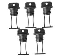 TOBBOMEY 5 Kit Tappi Scarico Kayak Neri Accessori Impermeabili per Barche Gonfiabili e Canoe Resistente e Facile Installare con Guarnizione Infiltrazione