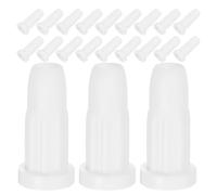 TOBBOMEY 50 Pezzi Inserti per Ruote Plastica Bianco Boccole per Gambe Sedie e Culle Fissaggio Sicuro e Resistente per Mobili e Ufficio