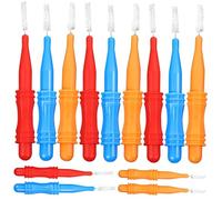 TOBBOMEY 50 pezzi Scovolini Interdentali Portatili per Casa e Viaggio Pulizia Tra Denti per Apparecchi Corone e Impianti Multiuso per Igiene Orale