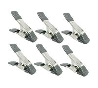 TOBBOMEY 6 Morsetti a Molla per Sfondi da 4 Pollici in Ferro Ispessito Cuscinetto Antiscivolo, Clip per Fondali Fotografici Alta Resistenza, Accessori per Studio Fotografico e Modellismo