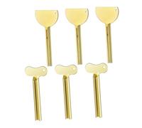 TOBBOMEY 6 Pezzi Metal Toothpaste Tube Squeezer Key Manual Cosmetic And Hair Dye Roller Compact Design For Home And Salon Use