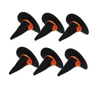TOBBOMEY 6 Pezzi Mini da Strega per Decorazioni Halloween e Bottiglie Vino Accessori Adorabili per Feste e Eventi Tematici