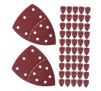 TOBBOMEY 60 Pezzi Carta Abrasiva Triangolare con Tecnologia Hook And Loop per Levigatura Precisa Legno Metallo e Mobili Grana per Dettagli e Stretti