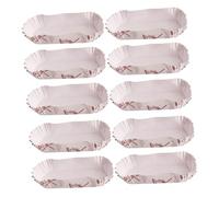 TOBBOMEY 600 Pirottini Ovali di Carta per Cupcake a Forma di Barca, Resistenti a Olio e Alte Temperature, per Feste, Gelaterie e Panetterie, Pirottini Decorativi e Vassoi per Dolci Uso