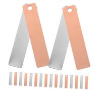 TOBBOMEY 8 Paia Strisce e Rame per Elettrodi Batteria Frutta Materiale Sperimentale Educativo per Esperimenti Scientifici Kit Leggero e Portatile per Apprendimento Pratico