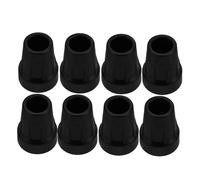 TOBBOMEY 8 pezzi Gommini Stampelle in Gomma Antiscivolo Punte Ricambio per Bastoni Passeggio e Stampelle Anziani Base Quad Stabile Compatibili con Bastoni Standard Supporto Sicuro e