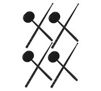 TOBBOMEY 8 pezzi Occlusori Oculari Neri in Plastica con Bastoncino Manuale per Optometria e Terapia Visiva Portatili e Durevoli per Esami Oculari in Cliniche Ospedali e Uso Domestico