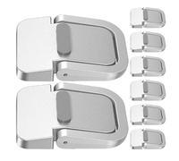 TOBBOMEY 8 Pezzi Rialzo Tastiera Portatile Supporto Autoadesivo Ergonomico in Lega Zinco per Laptop e Desktop Base Sollevamento Antiscivolo con Raffreddamento Migliorato e Stabilità