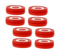 TOBBOMEY 8 Silicone Tennis Dampener Rosso Ammortizzatori per Protezione e Gomito Infortuni Resistente per Allenamenti e Partite