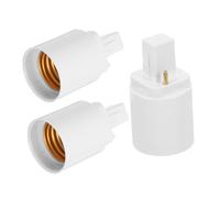 TOBBOMEY Adattatore Base Lampadina G24d a E27 2 Pin Convertitore Portalampada LED per Casa Ufficio Negozio Set da 3 Pezzi Compatibile Lampadine a LED Uso Multiambientale